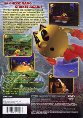 Pac-Man World 2 (Asia) box cover back